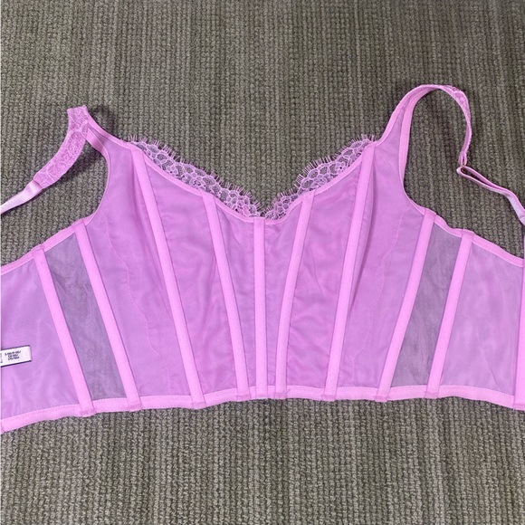 Victoria Secret Pink Lace-Up Corset Size S - Picture 6 of 8